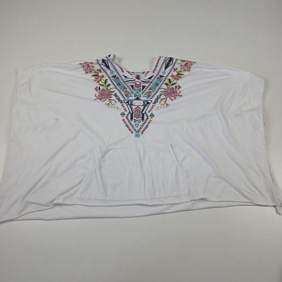 Johnny Was Joy Love Light Poncho Pullover Womens Small Embroidered Boho - Picture 6 of 16